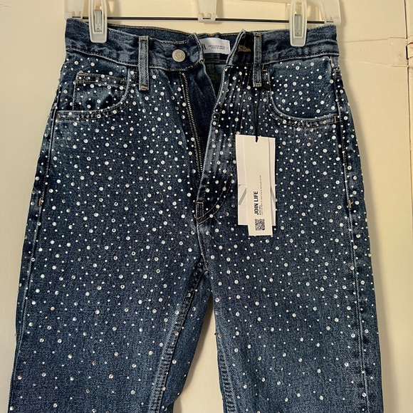 Zara Rhinestone jeans - Picture 2 of 2